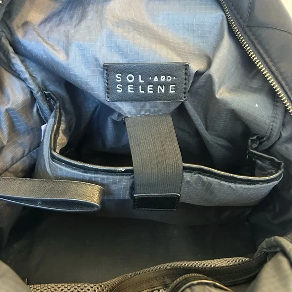 Peloton x Sol & Selene Quilted Black Backpack - Picture 8 of 13